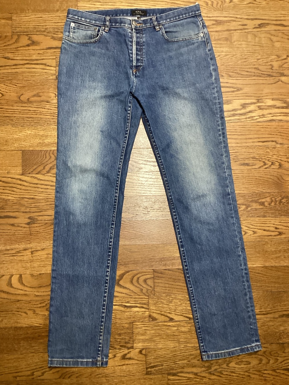 A.P.C. Blue Straight-Leg Jeans